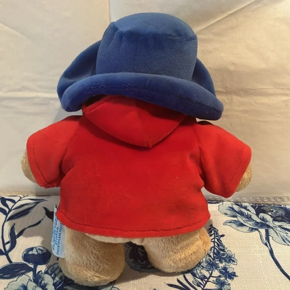 Paddington 8” Bear Darkest Peru Plush Red Coat Blue Hat Original Tag GUC